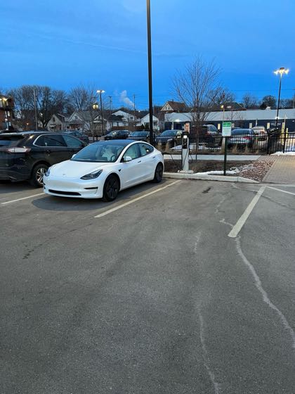 EV charger at Mitchell St Parking Lot