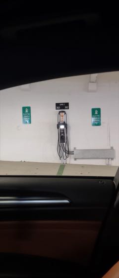 EV charger at Maple St Parking Deck