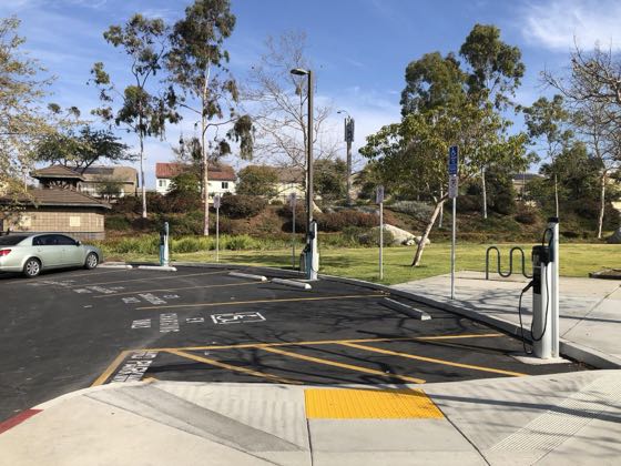 EV charger at Luiseño Park