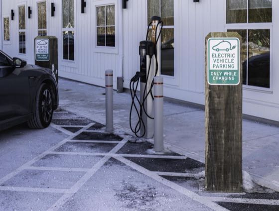 EV charger at South Hadley Senior Center