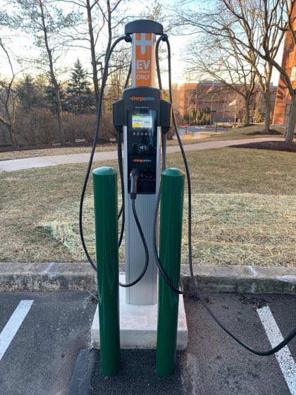 EV charger at 630 W Germantown Pike Building