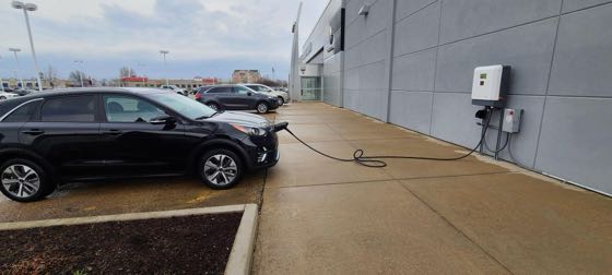 EV charger at Bill Walsh Ford Lincoln Kia