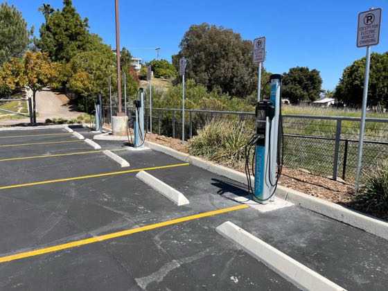 EV charger at Sunset Park