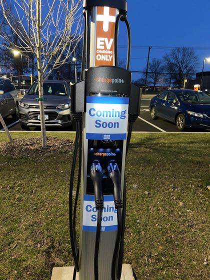 EV charger at Half Hollow Hills Library - Dix Hills Branch