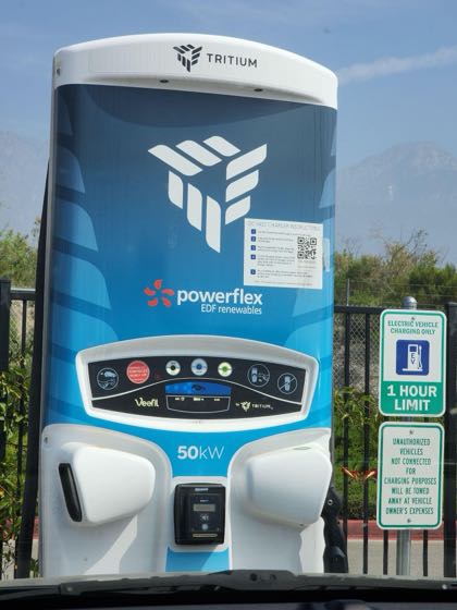 EV charger at Ford of Upland