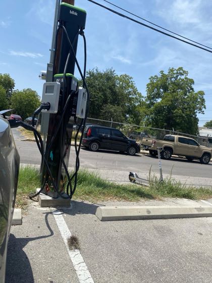 EV charger at Martinez Lot