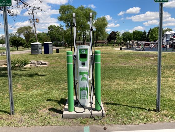 EV charger at Tattan Park