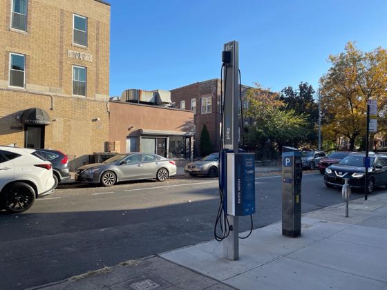 EV charger at 30th Ave & 35th St Parking