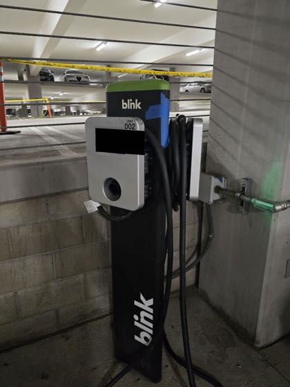 EV charger at Hollywood Park Casino