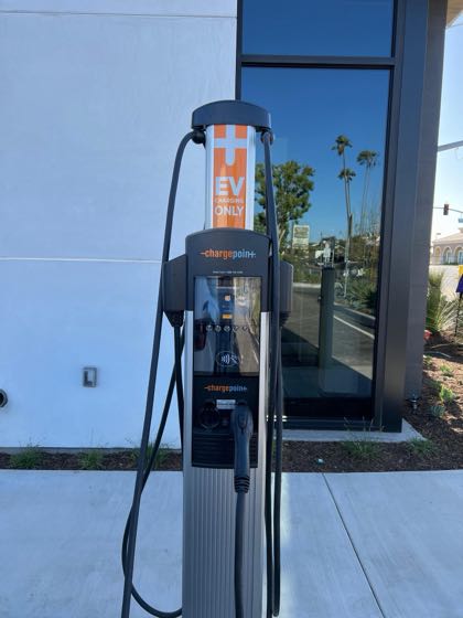 EV charger at Kinecta Bank