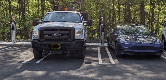 EV charger at East Brunswick DPW