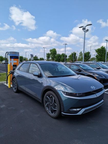 EV charger at Hyundai of Noblesville