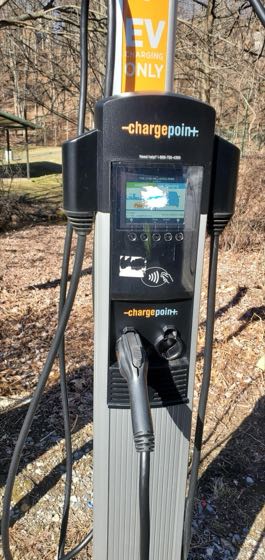 EV charger at Millwood Park
