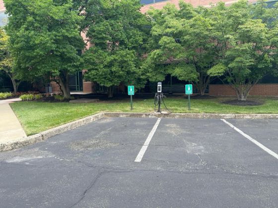 EV charger at 930 Harvest Dr Building
