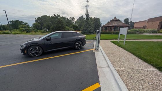 EV charger at Holland Board of Public Works