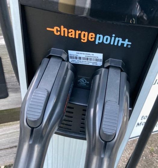 EV charger at Upper Montclair Plaza