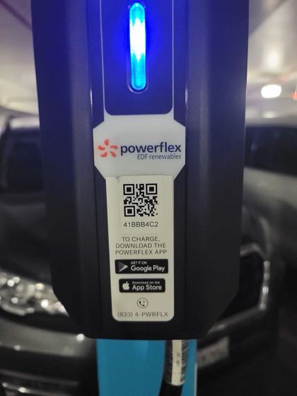 EV charger at LAX - P2A Garage Level 1