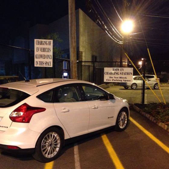 EV charger at BMW of Springfield