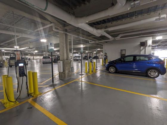 EV charger at 320 S Canal Garage
