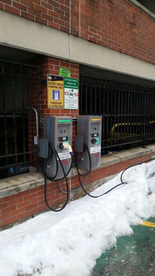 EV charger at UWM - NWQ Garage