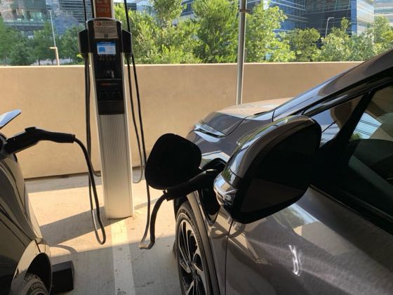 EV charger at American Airlines - Skyview 8