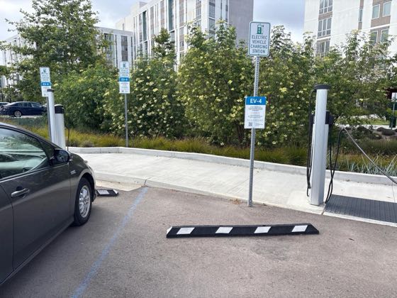 EV charger at UCSD - Nuevo East
