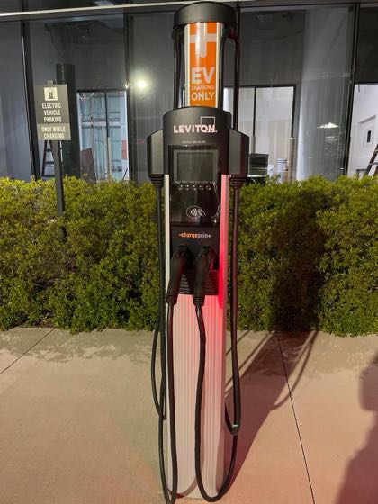 EV charger at Frisco Station Office 3