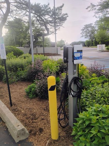 EV charger at Mid Hudson Library System
