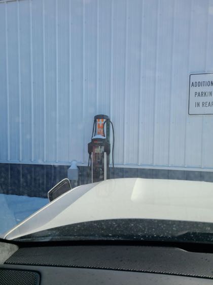 EV charger at One Barrel Brewing Company Door County