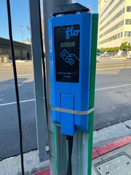 EV charger at Lankershim Blvd & Riverside Dr Parking