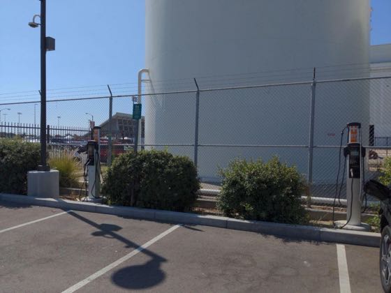 EV charger at Long Beach City College - Soccer Field