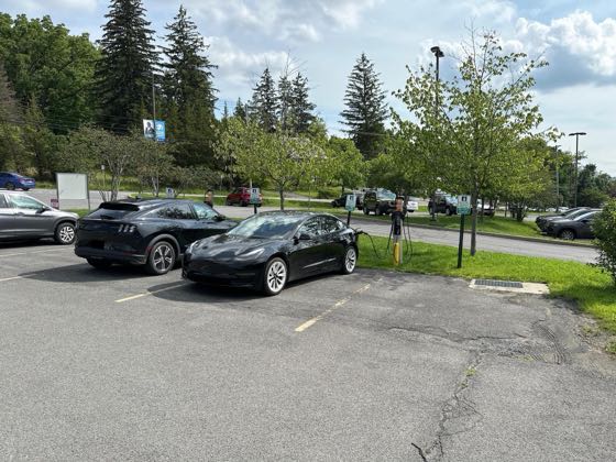 EV charger at Columbia Greene Hospital
