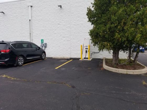 EV charger at Eric Von Schledorn Chevrolet - SW Corner