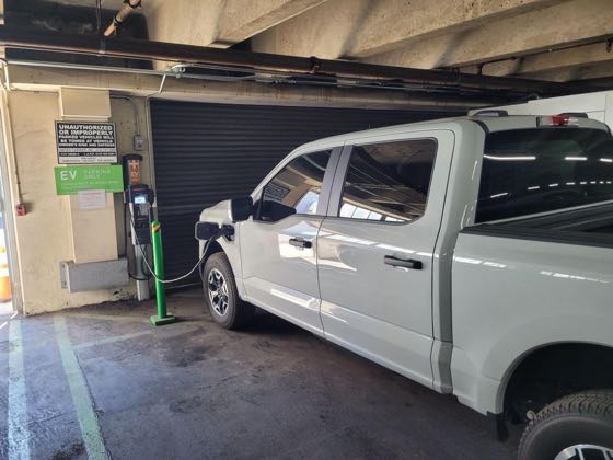EV charger at 1545 Wilshire Blvd Parking