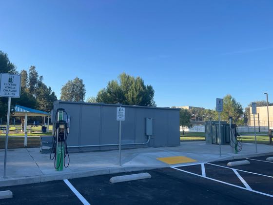 EV charger at Arroyo Vista Community Park