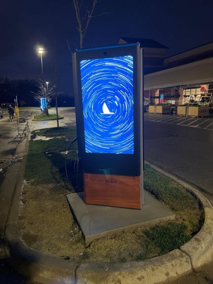 EV charger at Center Grove Marketplace - Kroger