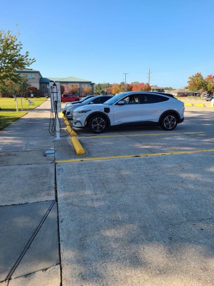 EV charger at Nunez Community College