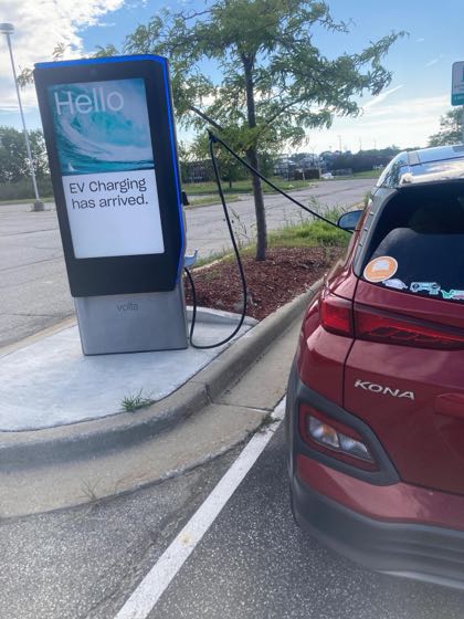 EV charger at AMC CLASSIC Michigan City 14