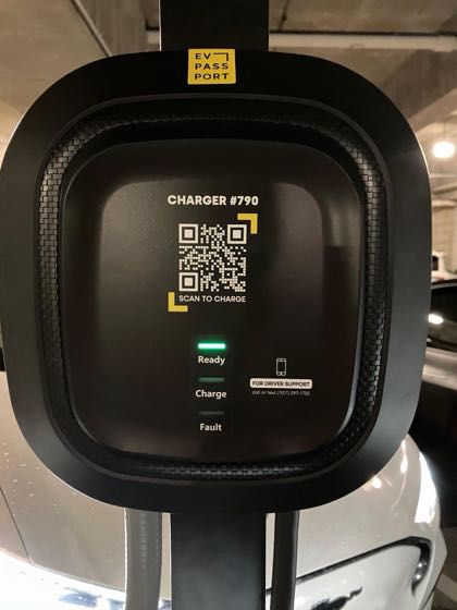 EV charger at SP+ Parking (AMC River East)