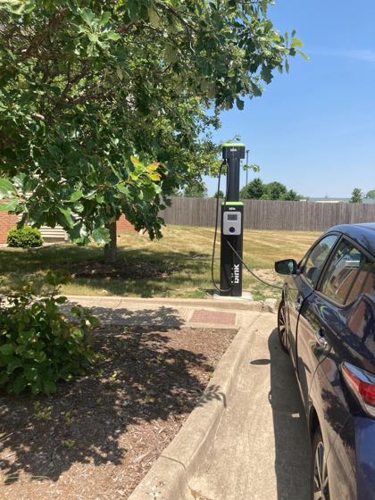 EV charger at Crowwood Pointe Apts
