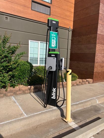 EV charger at La Quinta Inn & Suites by Wyndham Ardmore