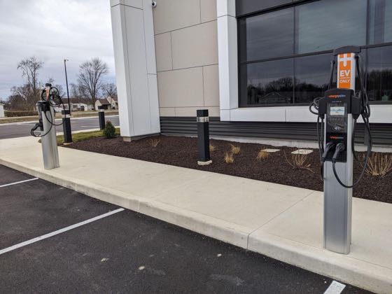 EV charger at Fort Financial Credit Union