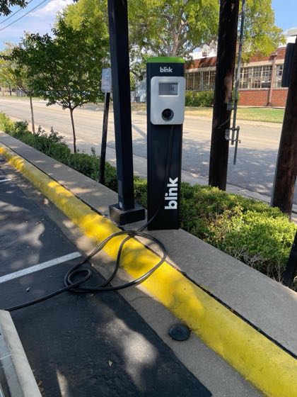 EV charger at Lexus of Dallas