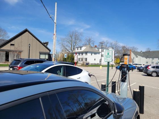 EV charger at University of Rhode Island - Lot #1