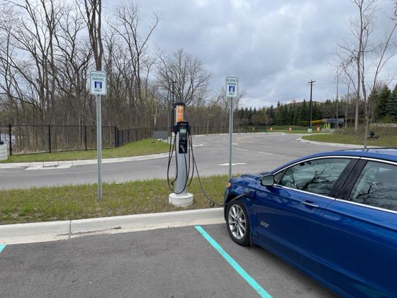 EV charger at Walled Lake Early Childhood Center