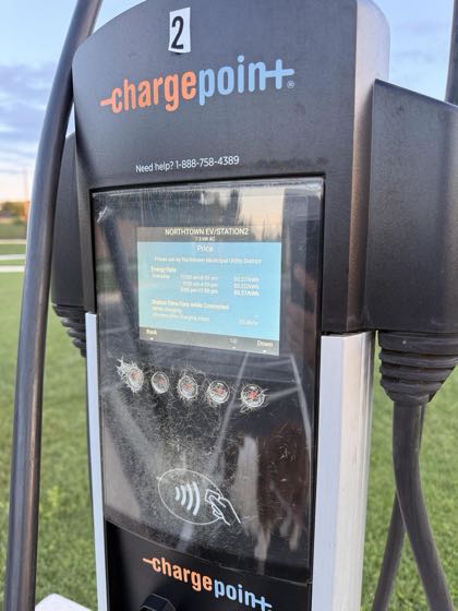 EV charger at Northtown MUD