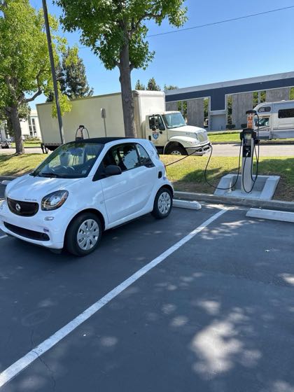 EV charger at Orange County Council Scouting America