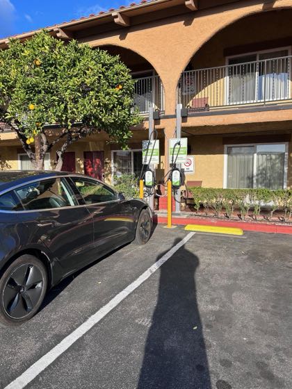 EV charger at Best Western La Posada Motel