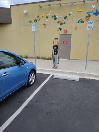 EV charger at Lakeside Library