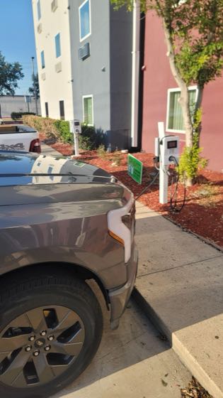 EV charger at Candlewood Suites La Porte